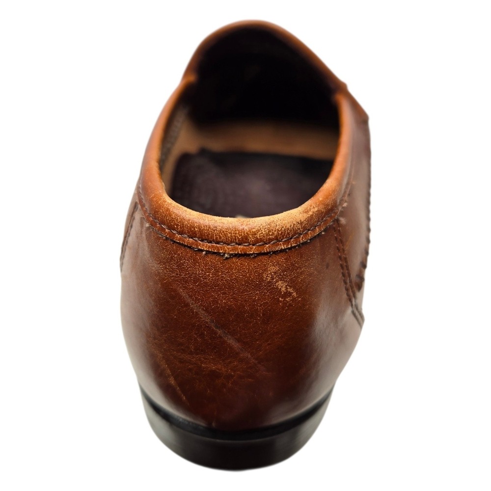 Hush Puppies Kiltie Tassel Loafers Mens 9.5M Brown Leather Woven Moc Shoes - Picture 16 of 16